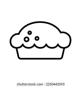 Pie holiday icon. Thanksgiving Day. Pictogram isolated on white background. Vector illustration.