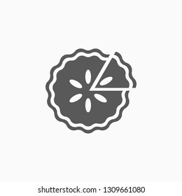 pie icon, bakery vector