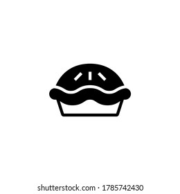 Icono de tubería en glifo plano negro, estilo relleno aislado en fondo blanco