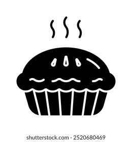 Pie icon. pie, cake, pastry, bakery, sweet, dessert, cooking, apple, food, delicious. Vector icon illustration