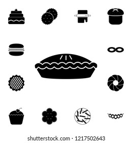 Pie icon. Detailed set of Bakery. Premium graphic design. One of the collection icons for websites, web design, mobile app on white background