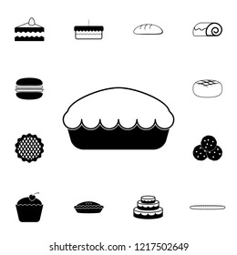 Pie icon. Detailed set of Bakery. Premium graphic design. One of the collection icons for websites, web design, mobile app on white background