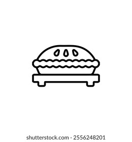 pie icon Flat symbol set outline