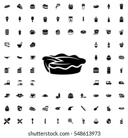 pie icon illustration isolated vector sign symbol