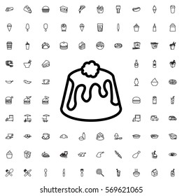 pie icon illustration isolated vector sign symbol