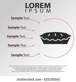 pie icon. pie infographics template