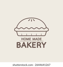 Pie icon logo isolated. Pie icon, bakery logo vector.