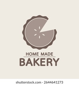 Pie icon logo isolated. Pie icon, bakery logo vector.
