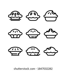 Pie icon or logo isolated sign symbol vector illustration - Collection of high quality black style vector icons
