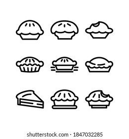 Pie icon or logo isolated sign symbol vector illustration - Collection of high quality black style vector icons

