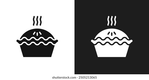 Pie icon logo set vector