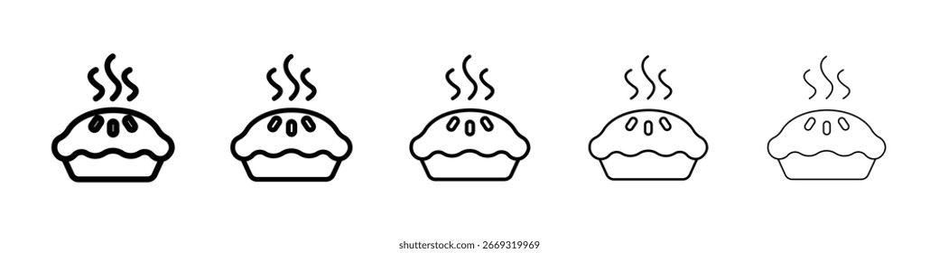 Pie icon for mobile concept and web design.