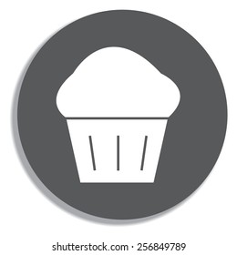Pie icon on a grey background