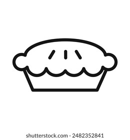 Pie Icon Series Dessert Illustrations for Baking and Holiday Treats