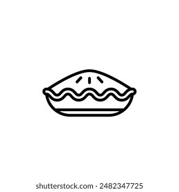 Pie Icon Set Baked Dessert Illustrations for Culinary and Holiday Projects