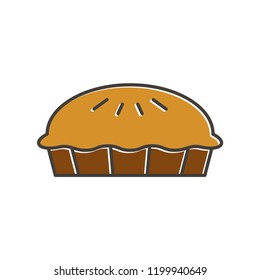 pie icon in trendy flat design 