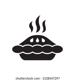 Pie icon in trendy flat style design. Vector graphic illustration. Suitable for website design, logo, app, and ui. EPS 10.