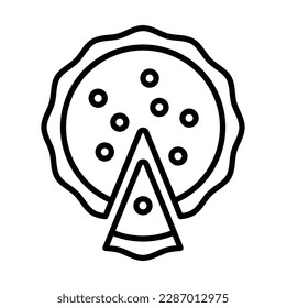 pie icon vector design template in white background