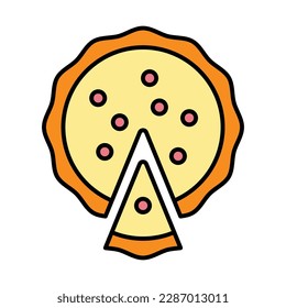 pie icon vector design template in white background
