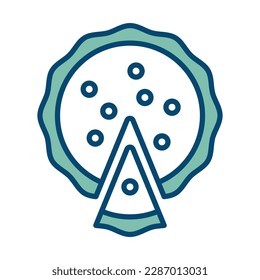 pie icon vector design template in white background