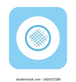 pie icon vector, formed with simple shapes