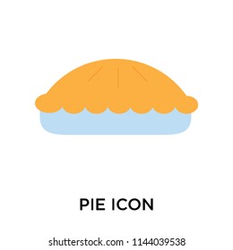 Pie icon vector isolated on white background for your web and mobile app design, Pie logo concept