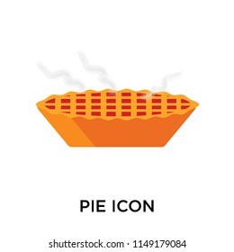 Pie icon vector isolated on white background for your web and mobile app design, Pie logo concept
