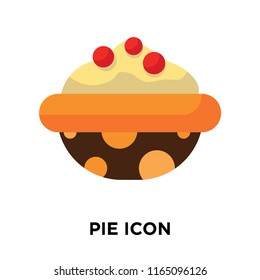 Pie icon vector isolated on white background, Pie transparent sign , colorful symbols