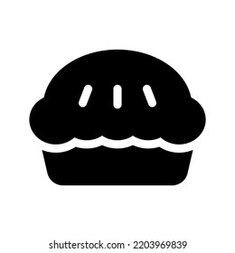 Pie Icon Vector Symbol Design Illustration