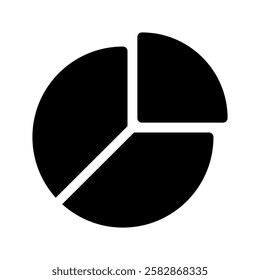 Pie Icon Vector Symbol Design Illustration