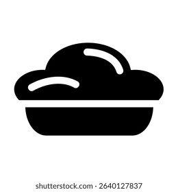 Pie icon vector. Tart illustration sign collection. Pasty symbol. gateau logo.
