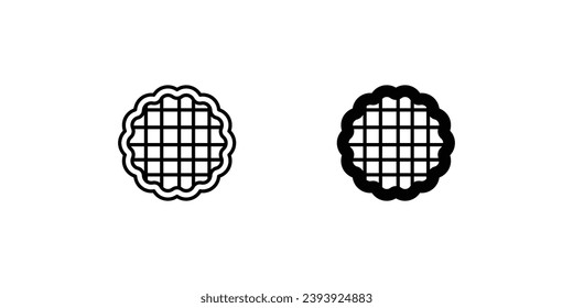 pie icon with white background vector stock illustration