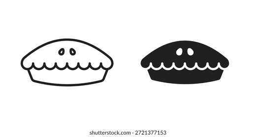 Pie icons sign vectors. suitable for web, app, infographic, etc