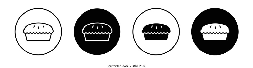 Pie icons vectors graphics collection