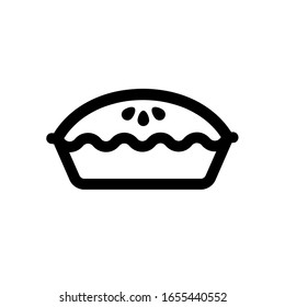 Pie icon,vector illustration. Flat design style. vector pie icon illustration isolated on White background, pie icon Eps10. pie icons graphic design vector symbols.