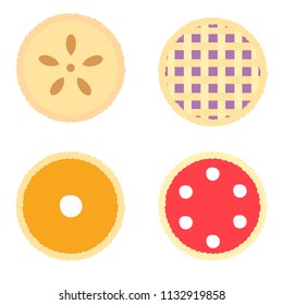 Pie illustration set