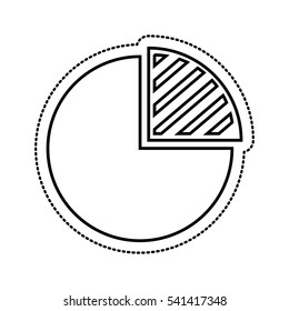 pie infographic isolated icon vector illustration design