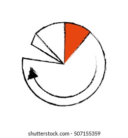 pie infographic statistics isolated icon vector illustration design