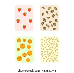 Pie isolated cake vector