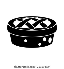 pie isolated vector icon