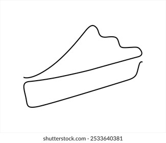 pie one line art logo icon and symbol vector illustration design 