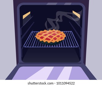 Pie in the oven