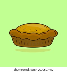 Pie, pastries, bakery, sweets vector 