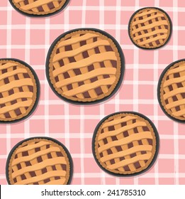 Pie pattern, seamless.