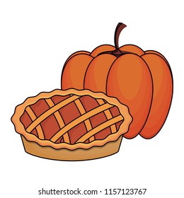 pie and pumpkin