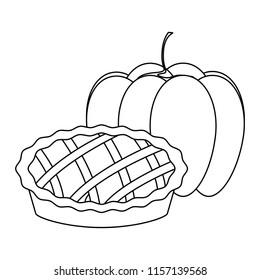 pie and pumpkin