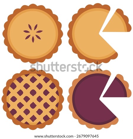 pie slice and cheese icon isolated vector illustration on white background