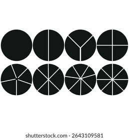 pie slice set A circular chart with 