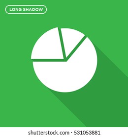 Pie statistics chart vector icon