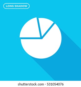 Pie statistics chart vector icon